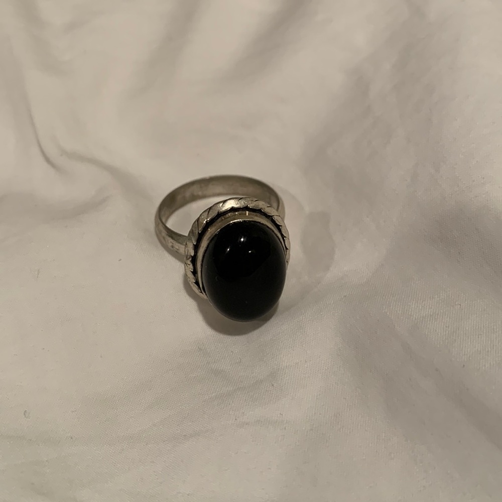 Onyx Stone Ring - image 1